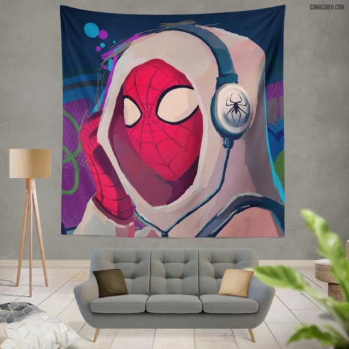 The Spectacular Spider-Man Webbed Wonders Comic Wall Tapestry