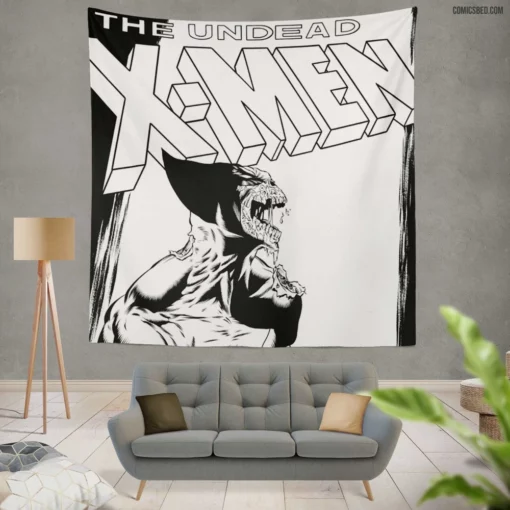 The Undead X-Men Eerie Team Comic Wall Tapestry