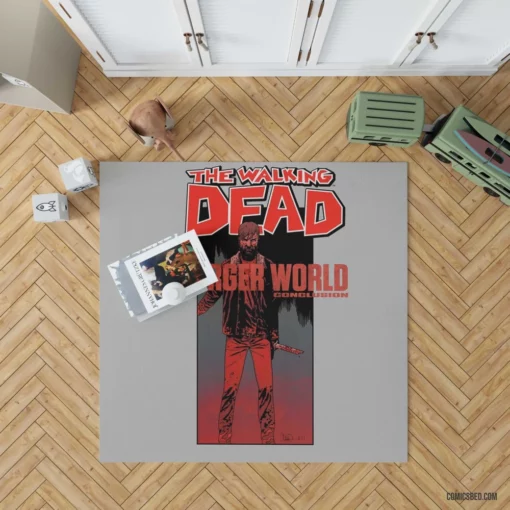 The Walking Dead Post-Apocalypse Comic Rug