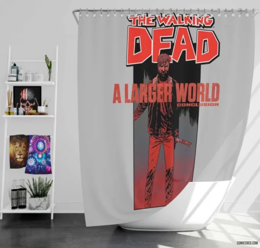 The Walking Dead Post-Apocalypse Comic Shower Curtain