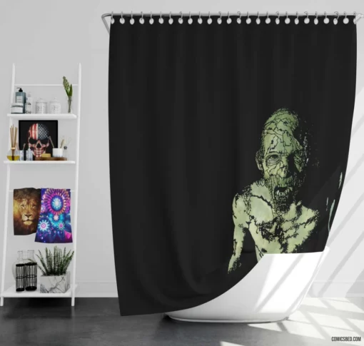 The Walking Dead Post-Apocalyptic Tales Comic Shower Curtain