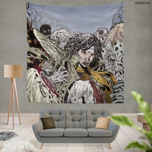 The Walking Dead Survivors Odyssey Comic Wall Tapestry