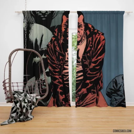 The Walking Dead Zombie Apocalypse Comic Curtain