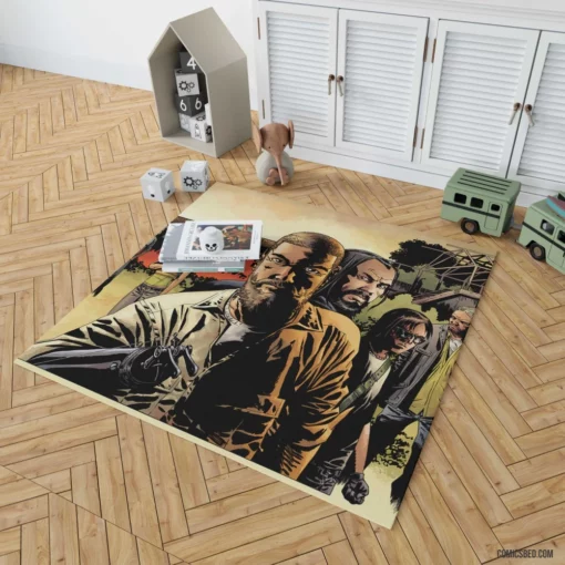 The Walking Dead Zombie Odyssey Comic Rug 1