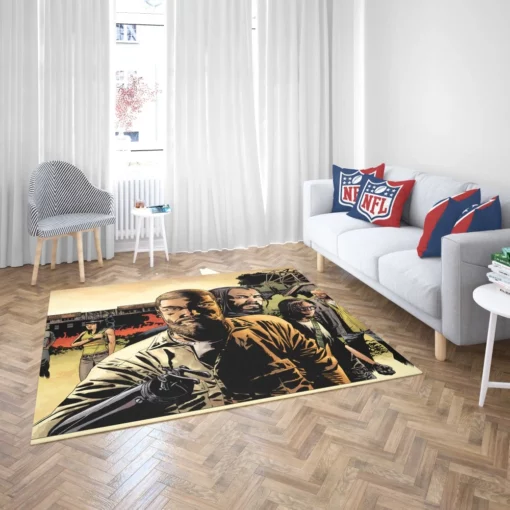 The Walking Dead Zombie Odyssey Comic Rug 2