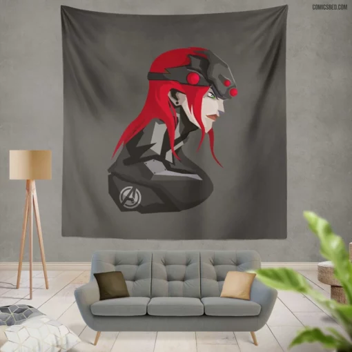 The Widow Web Marvel Chronicles Comic Wall Tapestry