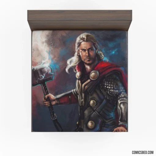 Thor Chris Hemsworth Mighty God Comic Fitted Sheet 1