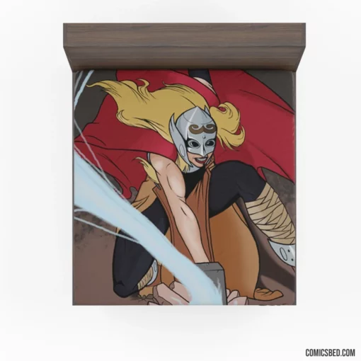 Thor Jane Foster Goddess Unleashed Comic Fitted Sheet 1