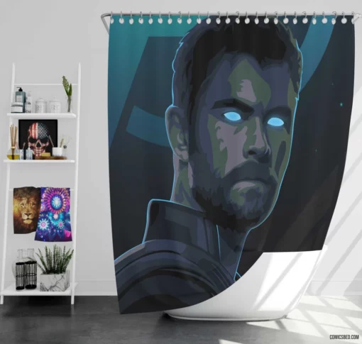 Thor Marvel Epic Thunder Adventures Comic Shower Curtain