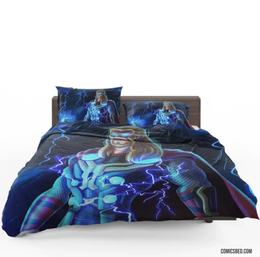 Thor Marvel God of Thunder Chronicles Comic Bedding Set