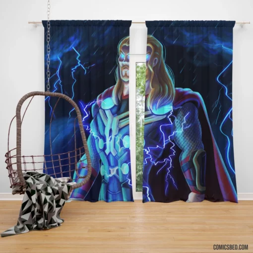 Thor Marvel God of Thunder Chronicles Comic Curtain