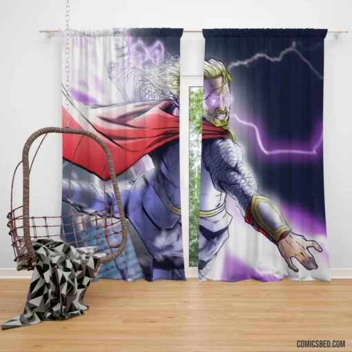 Thor Marvel Legendary Thunder God Comic Curtain