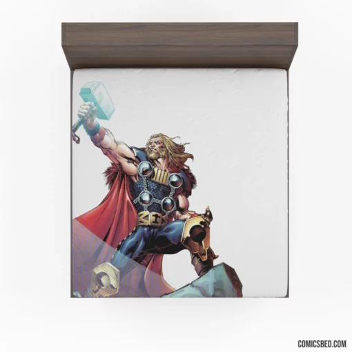 Thor Marvel Mighty God of Thunder Comic Fitted Sheet 1