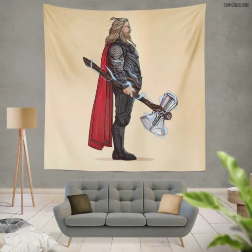 Thor Marvel Thunder God Comic Wall Tapestry