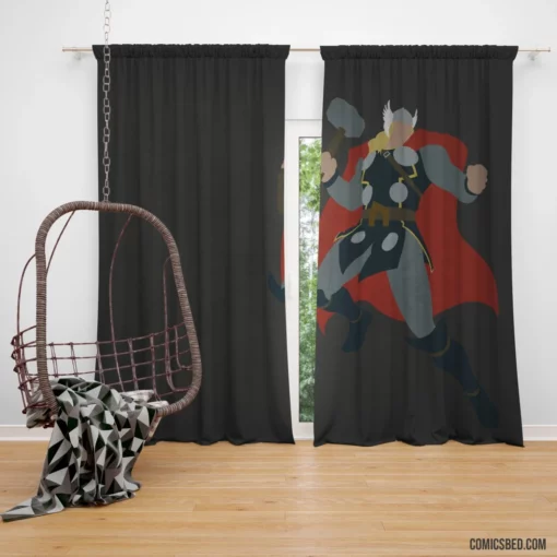 Thor Mighty Thunder God Comic Curtain