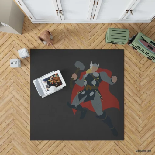 Thor Mighty Thunder God Comic Rug