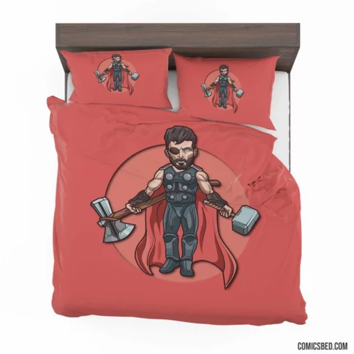 Thor Minimalist Marvel God of Thunder Comic Bedding Set 1