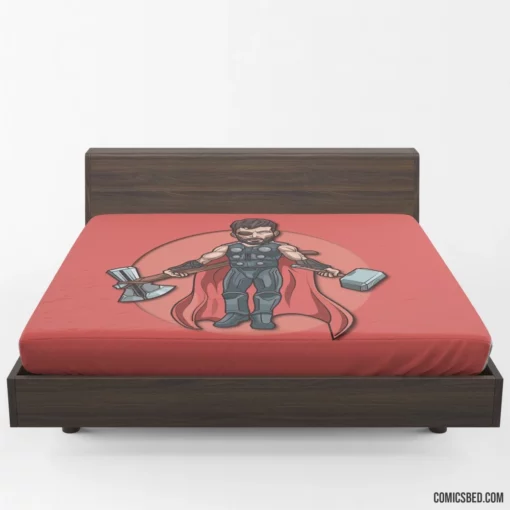 Thor Minimalist Marvel God of Thunder Comic Fitted Sheet