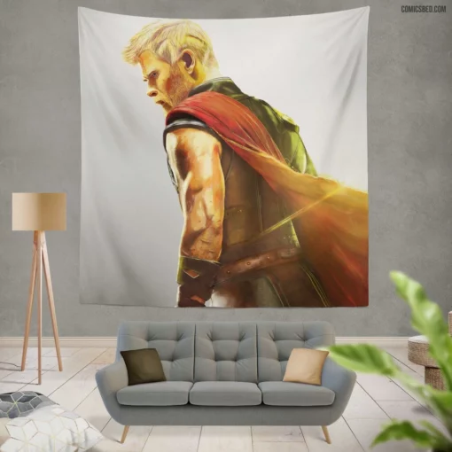 Thor Ragnarok God of Thunder Comic Wall Tapestry