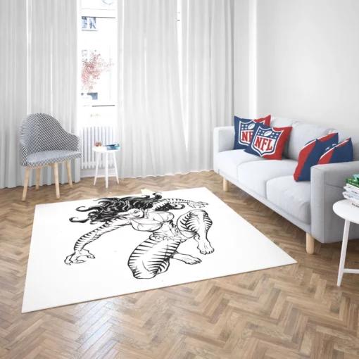 Tigra Feline Fury Comic Rug 2