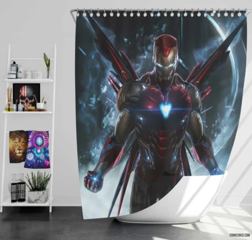 Timeless Iron Man Tony Stark Legacy Comic Shower Curtain