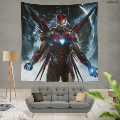 Timeless Iron Man Tony Stark Legacy Comic Wall Tapestry