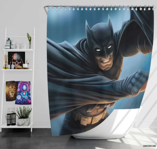 Titans United Batman and Teen Titans Comic Shower Curtain