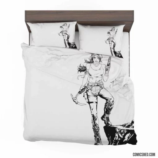 Tomb Raider Adventurous Lara Croft Comic Bedding Set 1