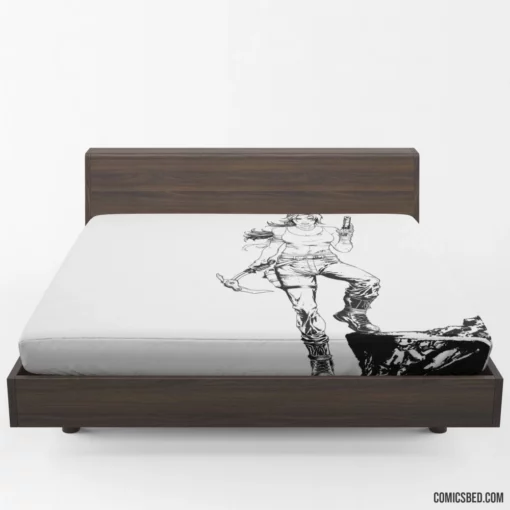 Tomb Raider Adventurous Lara Croft Comic Fitted Sheet