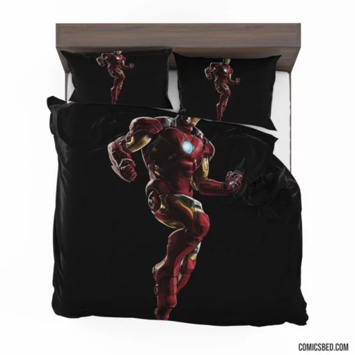 Tony Stark Iron Man Armored Avenger Comic Bedding Set 1