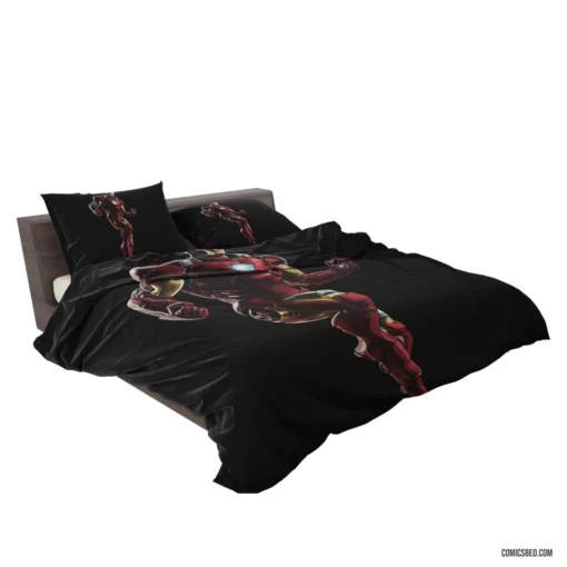 Tony Stark Iron Man Armored Avenger Comic Bedding Set 2