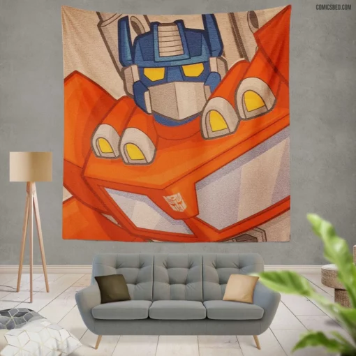 Transformers Robotic Adventures Comic Wall Tapestry