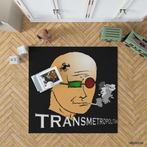 Transmetropolitan Spider Jerusalem Journey Comic Rug