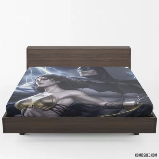 Trinity Batman Wonder Woman DC Trio Comic Fitted Sheet