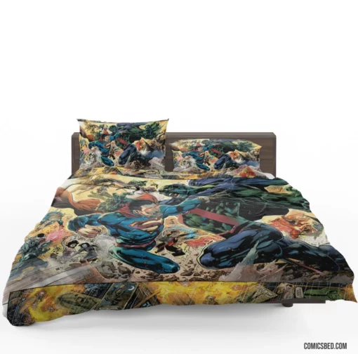 Trinity War Heroes & Villains Comic Bedding Set