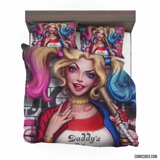 Twintailed Jester DC Harley Quinn Chronicles Comic Bedding Set 1