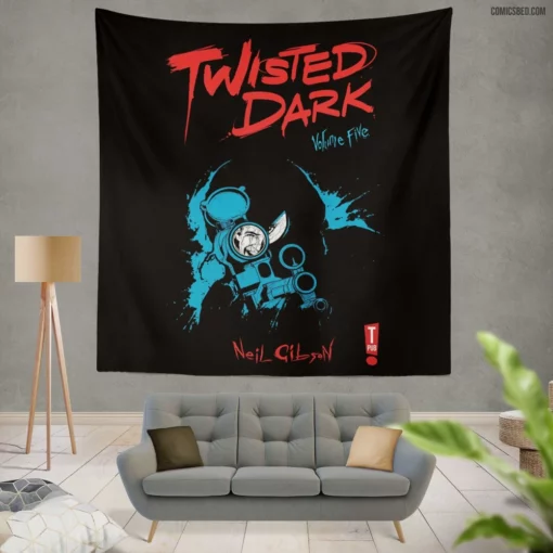 Twisted Dark Enigmatic Stories Comic Wall Tapestry