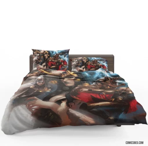 Twisted Dark Unsettling Adventures Continue Comic Bedding Set