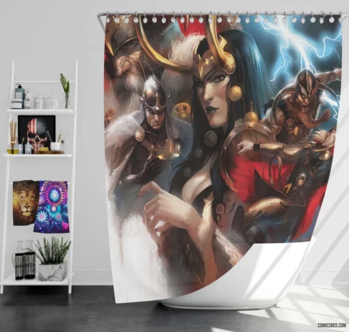 Twisted Dark Unsettling Adventures Continue Comic Shower Curtain