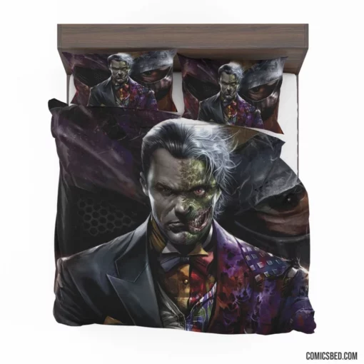 Two-Face Deathstroke DC Duo Comic Bedding Set 1