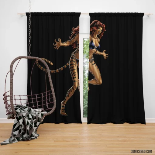 Tygra Tigra Comics Heroine Curtain