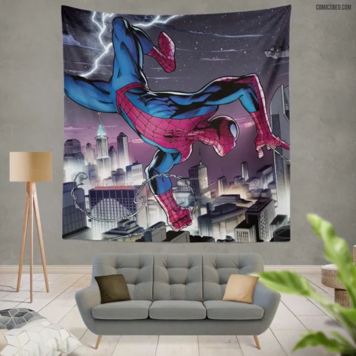 Ultimate Spider-Man Earth 1610 Marvel Web-Slinger Comic Wall Tapestry