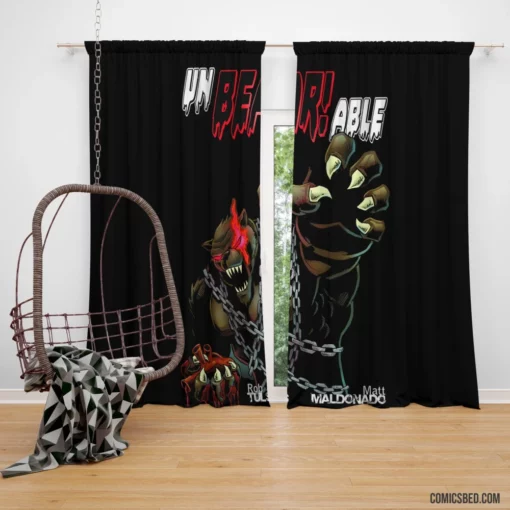 Unbearable Humorous Disasters Comic Curtain