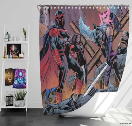 Uncanny X-Men 1 Mutant Genesis Comic Shower Curtain