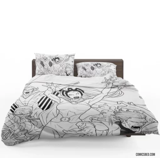 Uncanny X-Men Mutant Superteam Comic Bedding Set