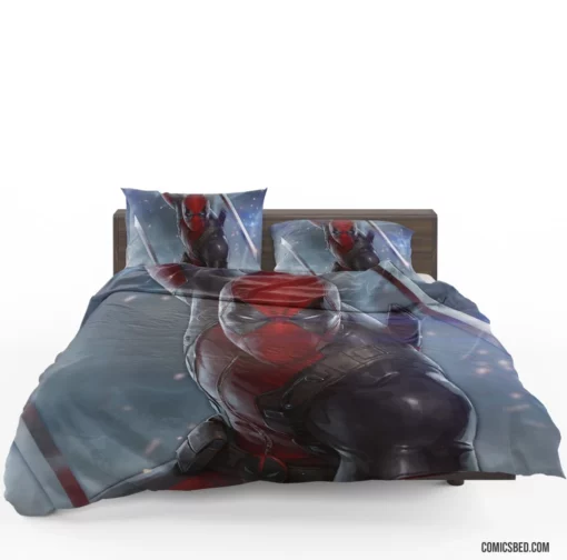 Unfiltered Deadpool Marvel Merc Chronicles Comic Bedding Set