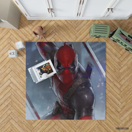 Unfiltered Deadpool Marvel Merc Chronicles Comic Rug