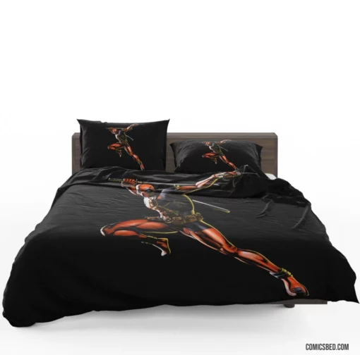 Unfiltered Deadpool Marvel Merc Unleashed Comic Bedding Set