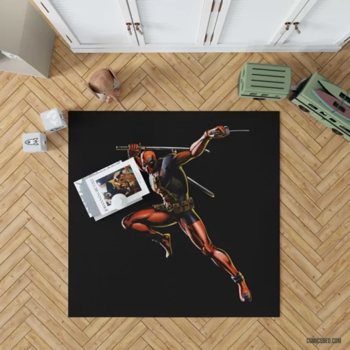 Unfiltered Deadpool Marvel Merc Unleashed Comic Rug