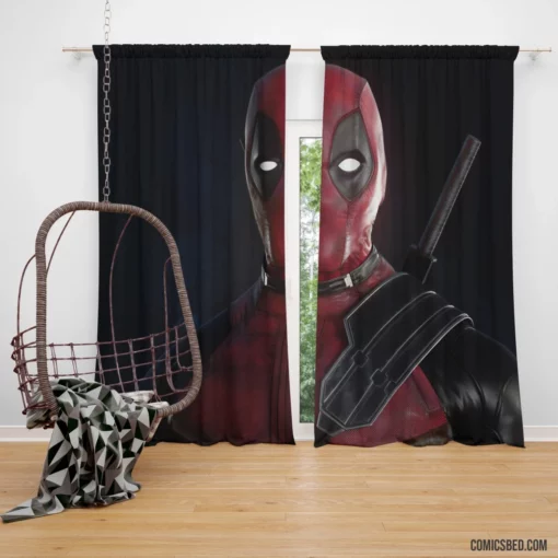 Unpredictable Deadpool Marvel Mouthy Merc Comic Curtain